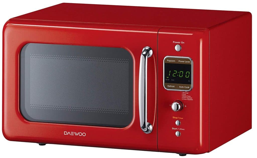 retro countertop microwave oven