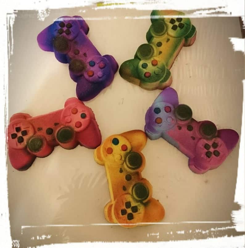 Game controller bath bomb. Control pad Bath bomb. Gaming bath bomb. Gamers bath bomb.