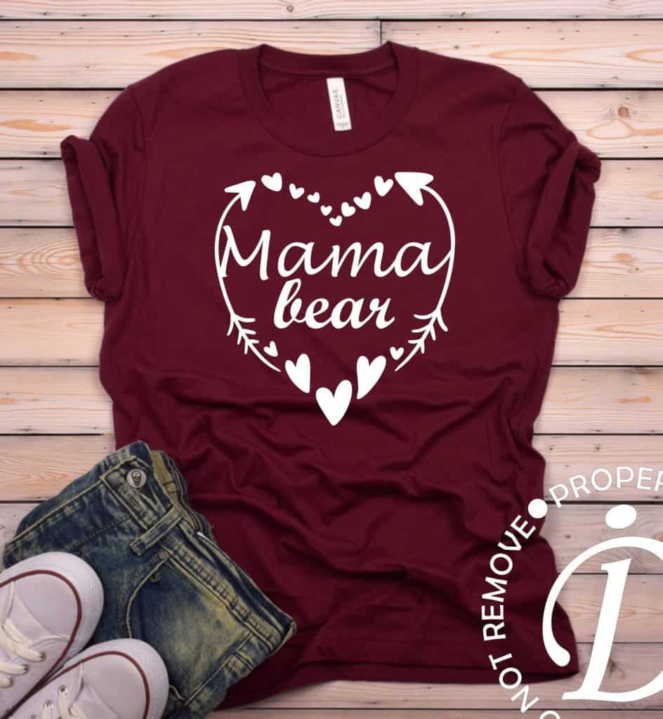 Mama Bear Shirt, Mom Shirt, Shirts for Moms, Trendy Mom T-Shirts, Cool Mom Shirts, Mothers Day Gift, Shirts for Moms, Funny Mom Shirt