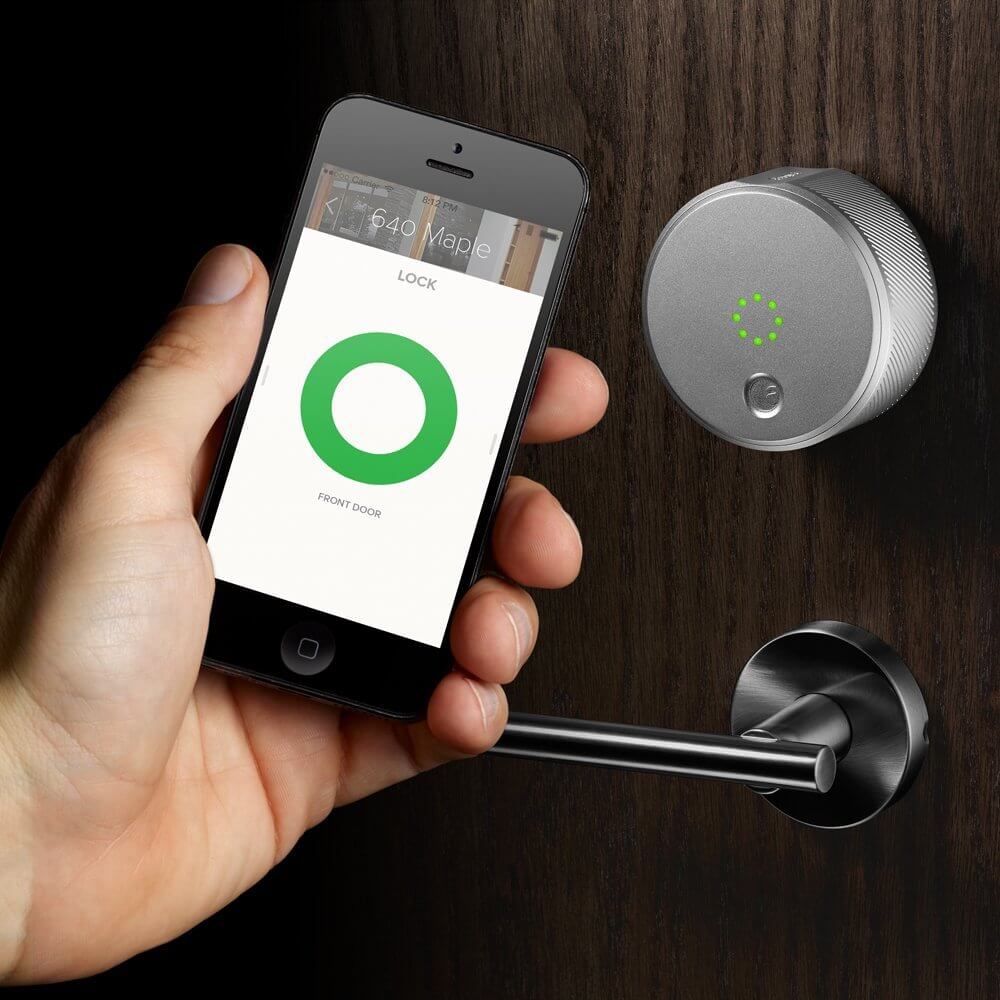 Silver Smart Lock Pro, 3rd Generation-Dark Gray, Apple HomeKit Compatible and Z-Wave Plus Enabled
