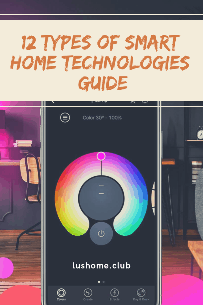 12 types of smart home technologies