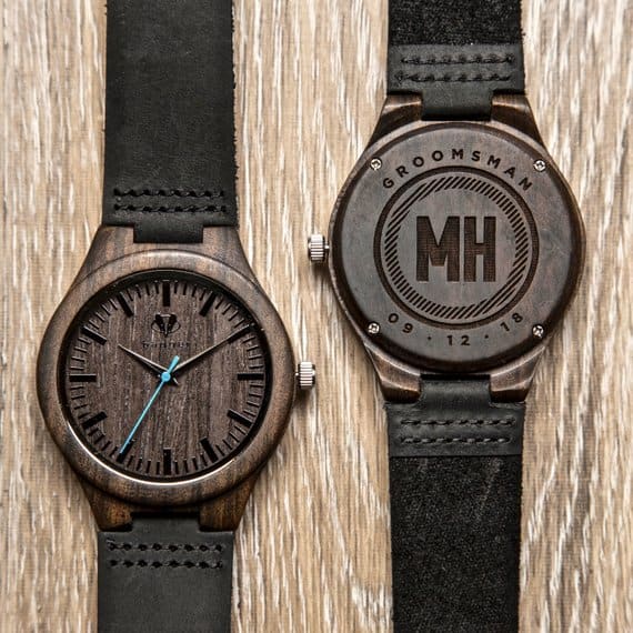 Groomsmen Gift, Personalized Wooden Watch 