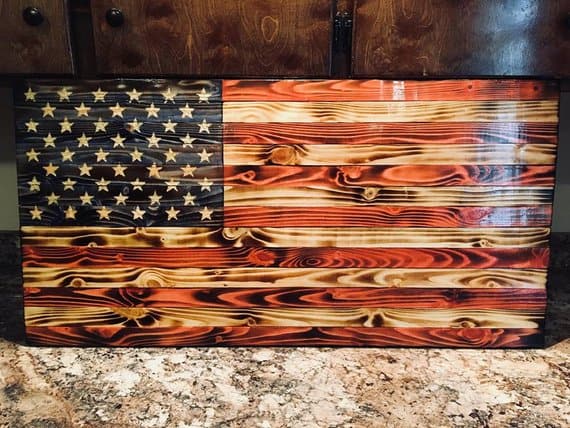 Torched Wooden Flags